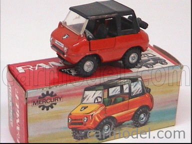 Miniature Mercury Italy N°21 - Ranger Ferves (base Fiat 500) Jaune - Échelle 1/43 - Occasion
