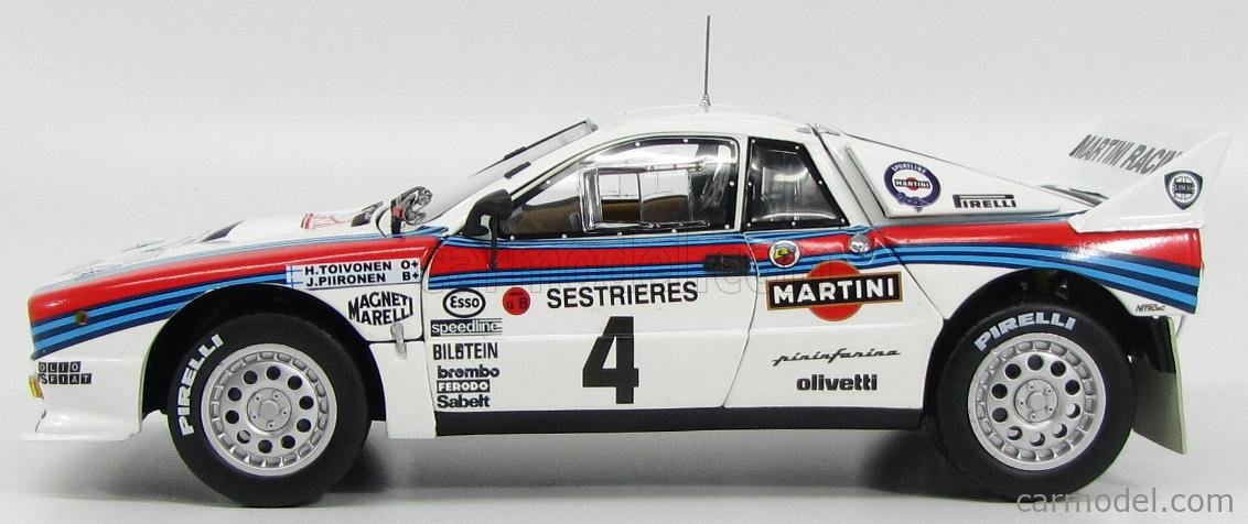ミニカー 1/18 KYOSHO LANCIA Rally 037 MARTINI 1:18 1/18 Kyosho Lancia 037 Rally Martini Safari n.7 M.Allen
