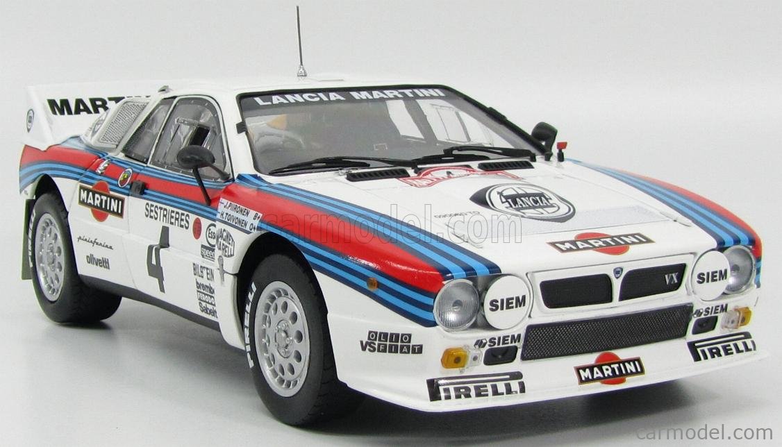 KYOSHO 08302D Scale 1/18 | LANCIA 037 MARTINI N 4 6th RALLY