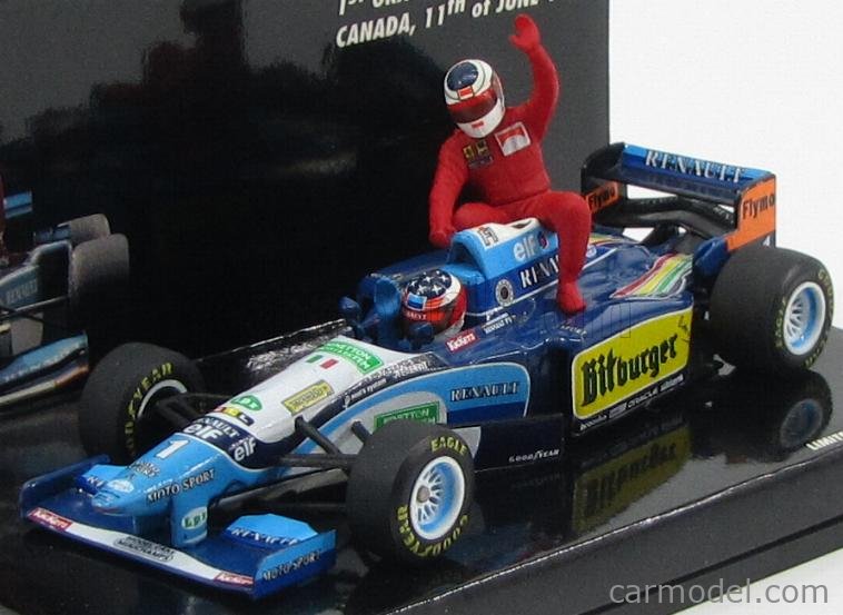 Benetton Renault Sport B201 GP EUA 2001 J Button Minichamps 1:43 #400 010108 Edição Limitada 2811 peças F1 item de colecionador - Portugal