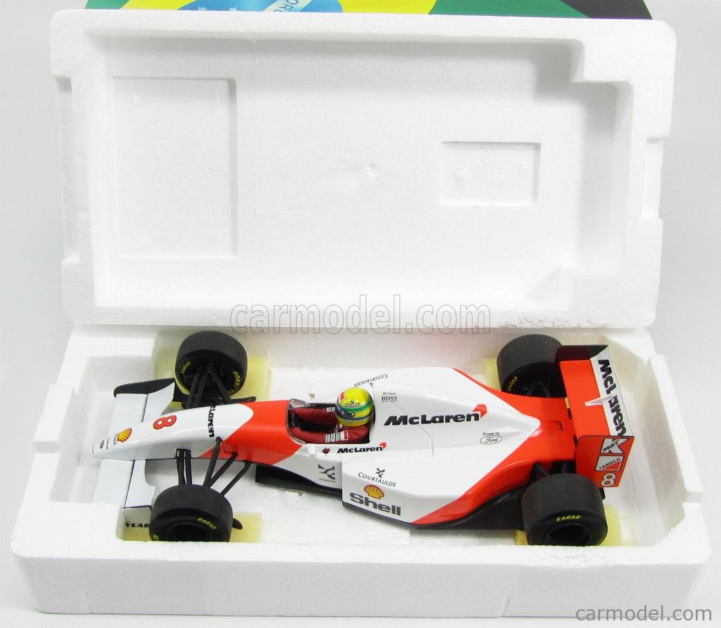 F1 model Minichamps 1/43 McLaren MP4/8 Ford V8 A. Senna #8 1993
