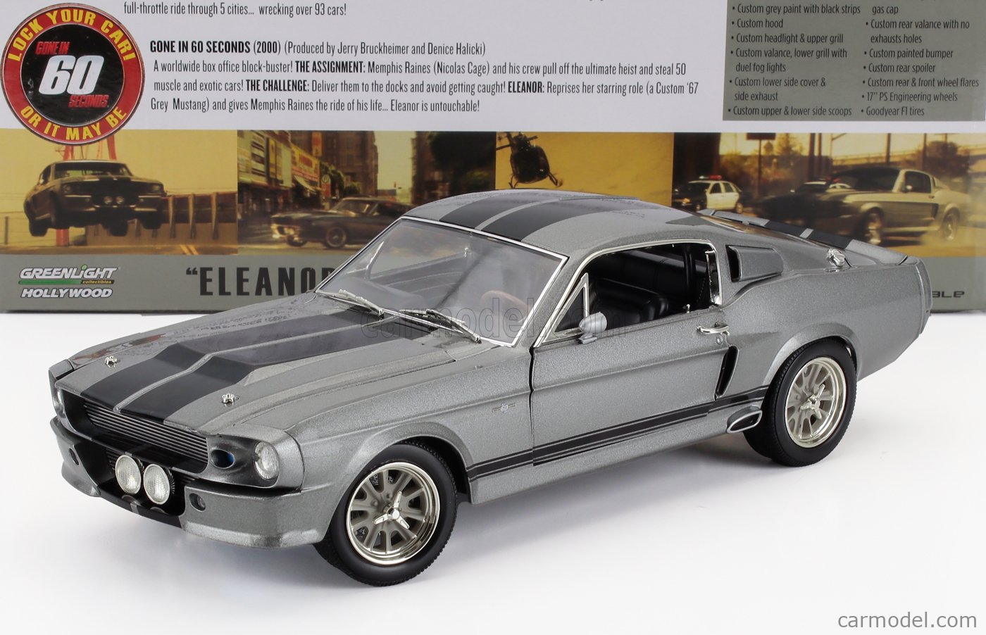 GREENLIGHT 12909 Scale 1/18 | FORD USA MUSTANG SHELBY GT500 1967