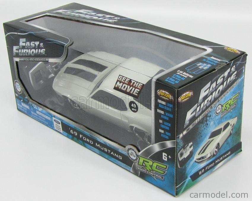 The Fast and the Furious Romans 1969 Anvil Ford Mustang 1:24 Scale Remote  Control Vehicle