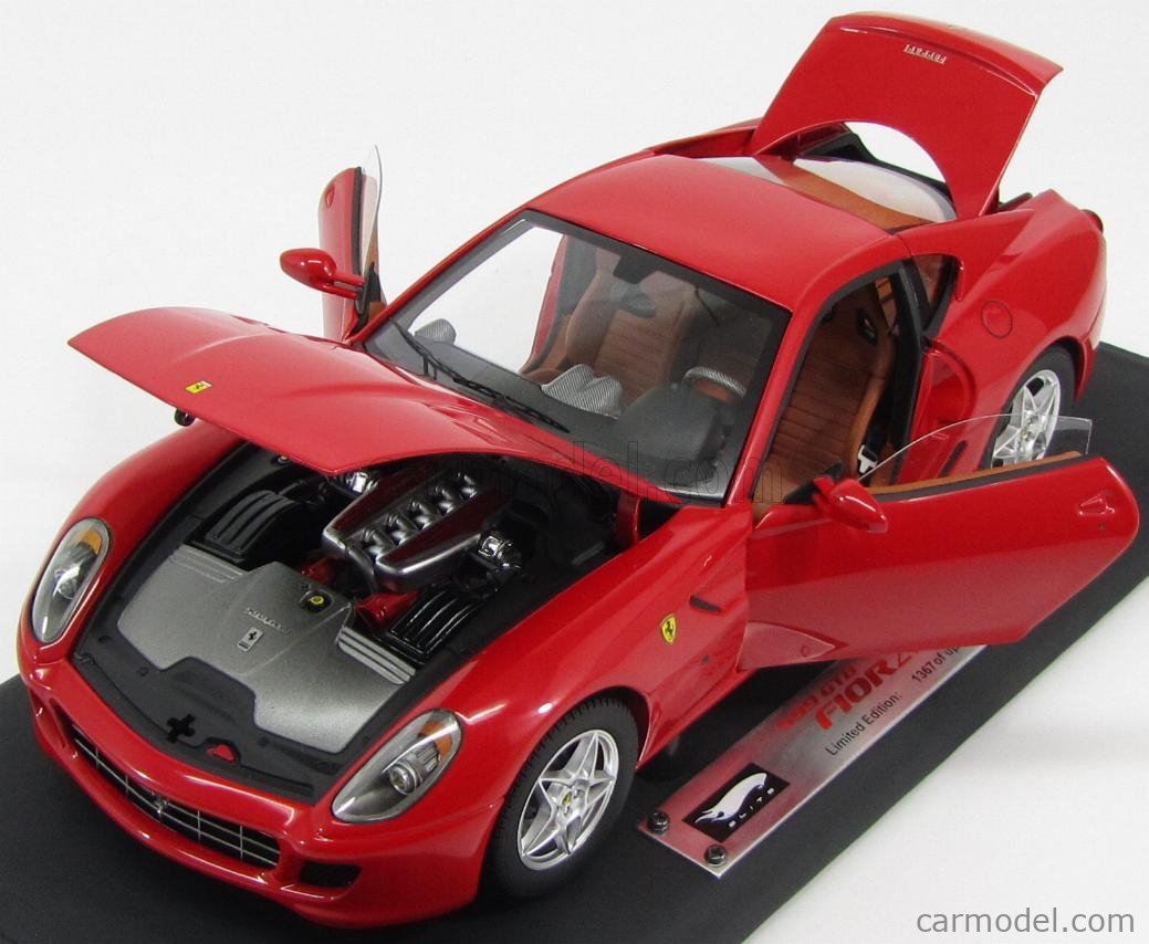 HOT WHEELS 1/18 FERRARI 599 GTB ROUGE