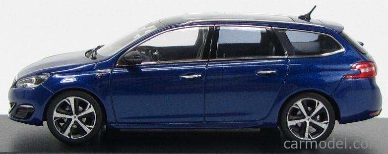 Miniature Norev Peugeot 308 GTI – Coupe Franche 2017 – Bleue Et Noire – 1/43