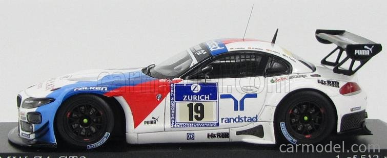 MINICHAMPS 437132419 Scale 1/43 | BMW Z4 GT3 TEAM SCHUBERT N 19 24h ...