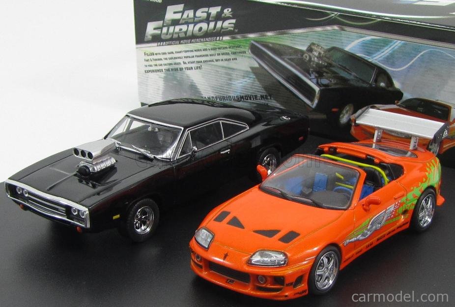 Paul Walker Fast and the Furious Dodge Charger and Toyota Supra MKIV 
