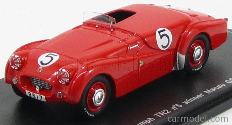 SPARK-MODEL SA060 Scale 1/43 | TRIUMPH TR2 N 5 WINNER MACAU