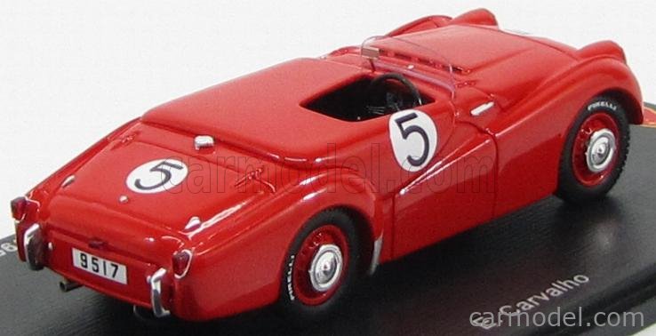 Miniature Spark 1/43 Triumph TR2 N°5 – Vainqueur Macau GP 1954 – Eduardo Carvalho (rouge)