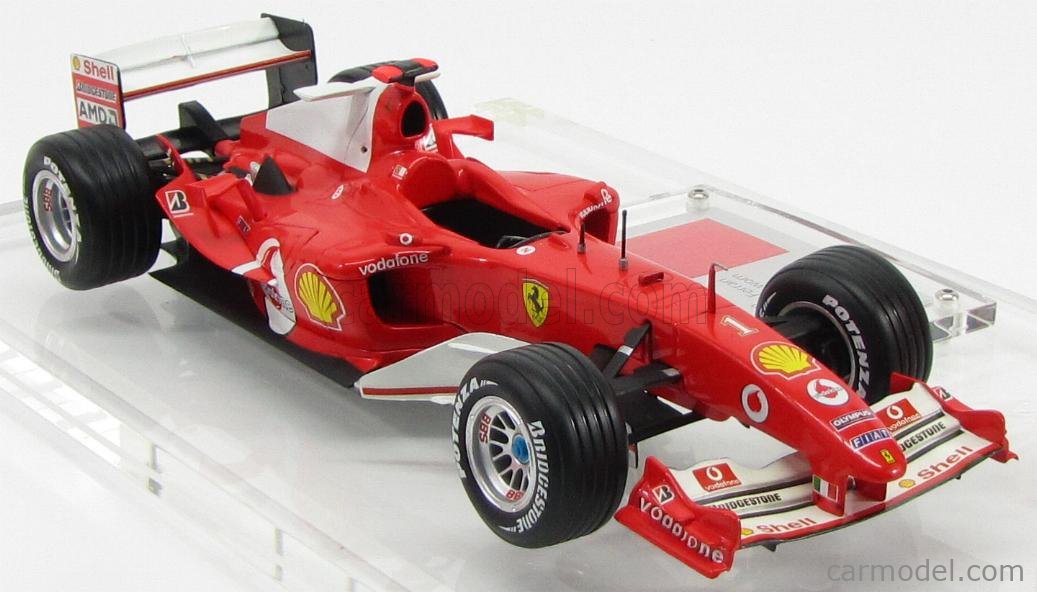 MATTEL HOT WHEELS B6221 Scale 1/18 | FERRARI F1 F2004 N 1 (75th