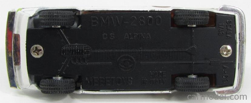 MEBETOYS MATTEL A63 Масштаб 1/43 | BMW 2800 ALPINA N 24 WHITE BLACK