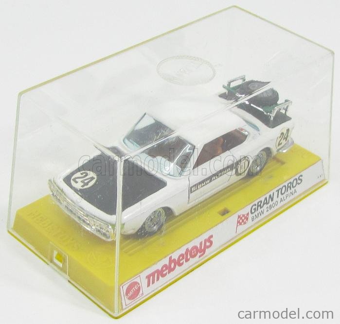 MEBETOYS MATTEL A63 Масштаб 1/43 | BMW 2800 ALPINA N 24 WHITE BLACK