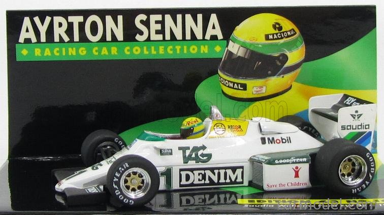 Minichamps 1 Scale 1 43 Williams F1 Fw08c Ford N 1 Season 19 Ayrton Senna White Green