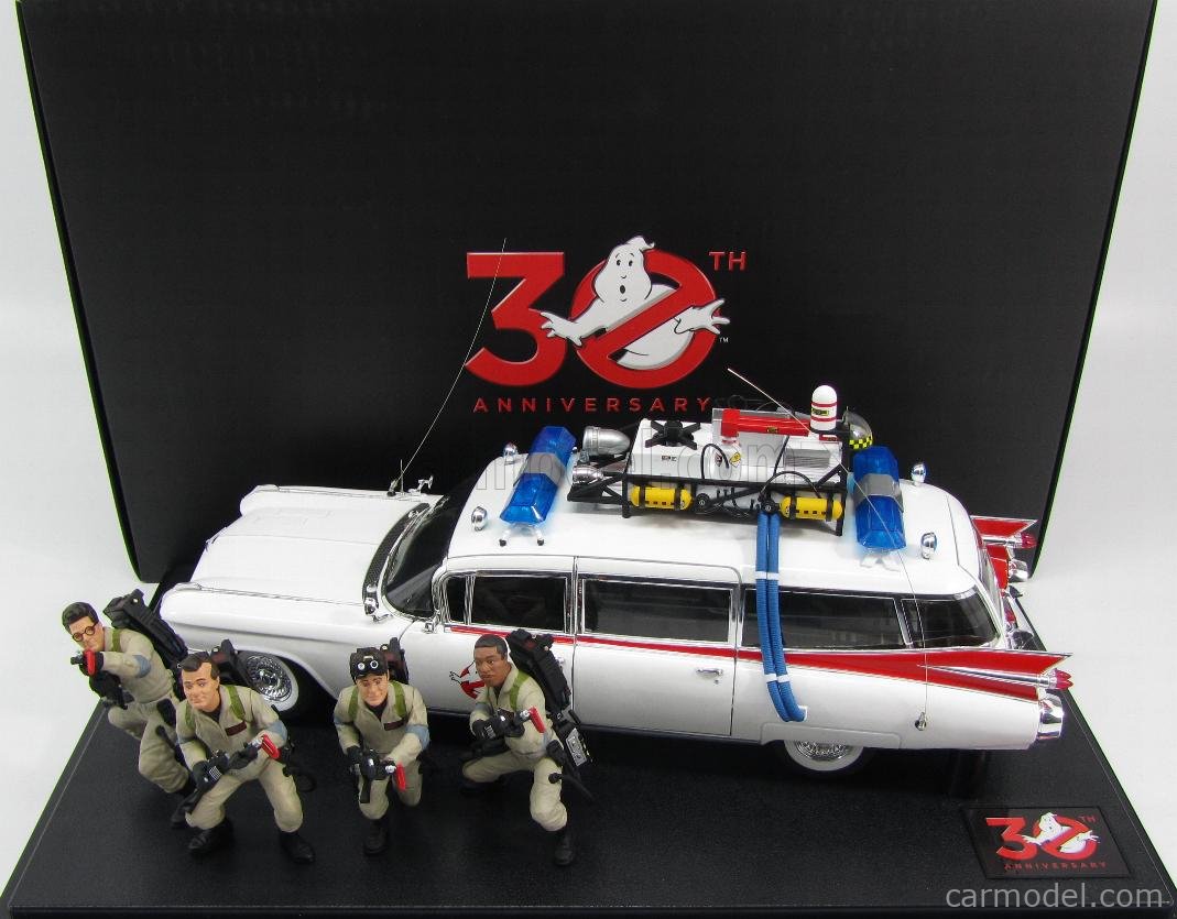BRAND  NEW HOTWHEEELS ELITE GHOSTBUSTERS ECTO-1 30th ANNIVERSARY 1:18 