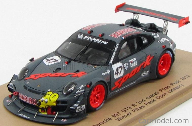 Miniature Spark Porsche 911 997-2 Rallye Total Pikes Peak 2012 - Échelle 1/64 - Neuf