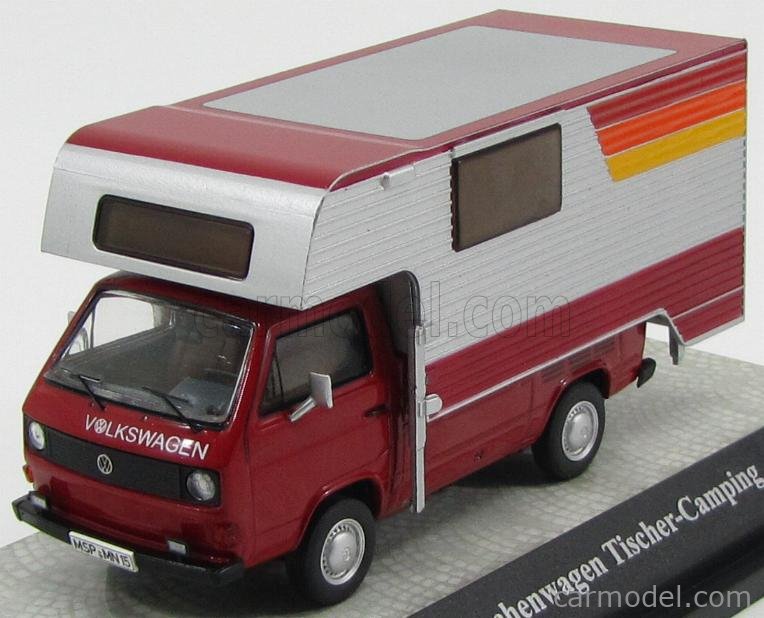 Premium ClassiXXs Volkswagen VW T3a Demountable Motorcaravan Camper in Red 11527