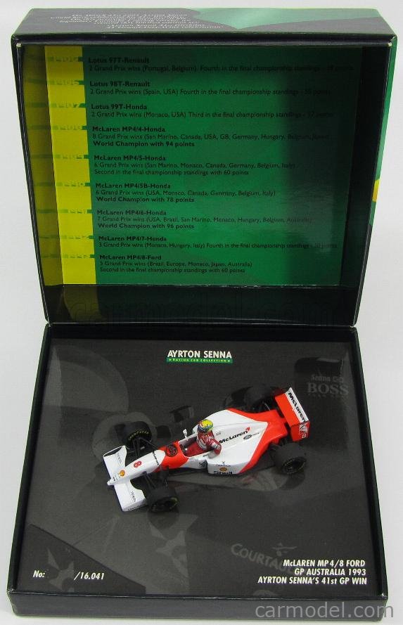 Minichamps 1/43 Mc Laren Ford MP4 Winner GP england 1981