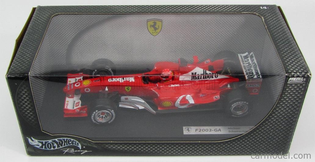 MATTEL HOT WHEELS B1023 Scale 1/18 | FERRARI F1 F2003-GA N 1