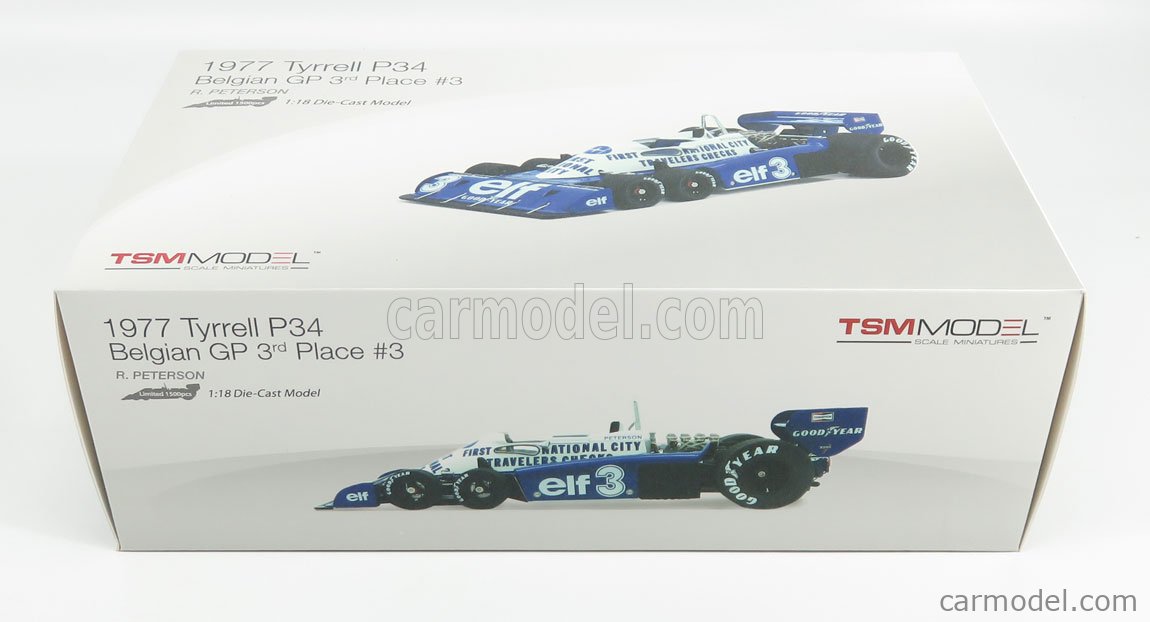 TRUESCALE TSM141808 Масштаб 1/18 | TYRRELL F1 P34 ELF N 3 3rd