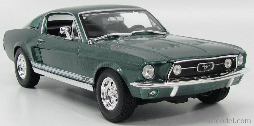 MAISTO 31166GR Scale 1/18 | FORD USA MUSTANG GTA COUPE FASTBACK 1967 ...