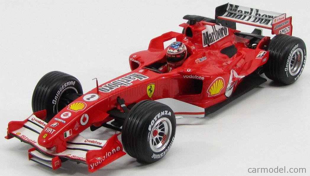 F2005: A Hot Wheels Racing Edition 1:18 scale Ferrari F2005 as raced by Michael Schumacher