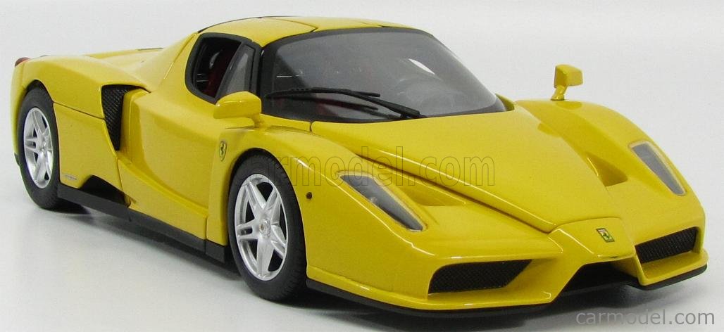 MATTEL HOT WHEELS J2920 Scale 1/18 | FERRARI ENZO 2004 YELLOW