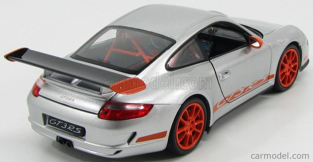 1/18 welly ポルシェ 911 (997) GT3RS 2007 Porsche 911 997 GT3 RS Silver 1:18 Scale Welly 18015s