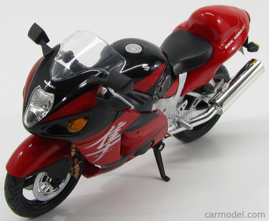 AUTOMAXX 600202 SUZUKI GSX 1300 R HAYABUSA BIKE MOTORCYCLE 1/12 BLACK RED 