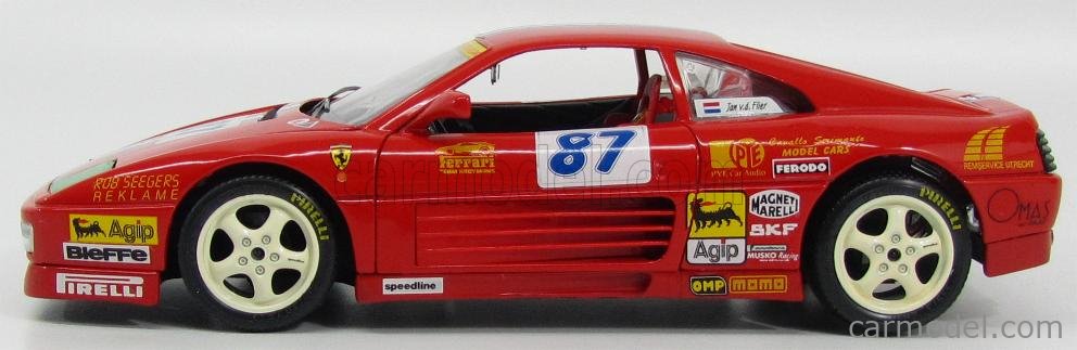 BURAGO 3039 Scale 1/18 | FERRARI 348TB CAVALLO CRIMANTE TEAM