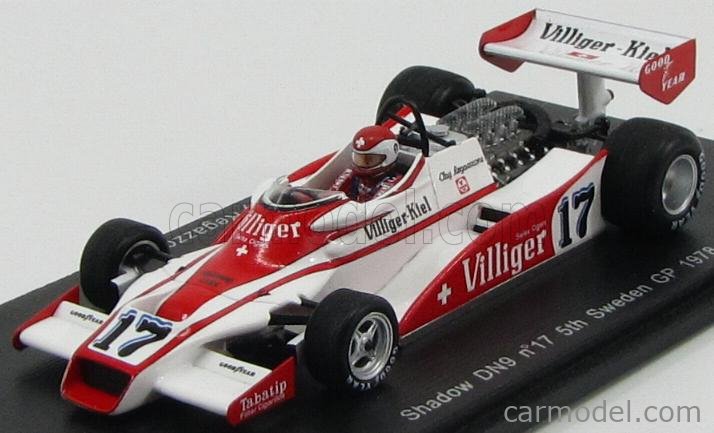 SPARK-MODEL S1693 Scale 1/43 | SHADOW F1 DN9 VILLIGER KIEL N