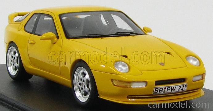 【SPARK】Porsche 968 Turbo S 1993 SPARK-MODEL S3456 Scale 1/43 | PORSCHE 968 TURBO S COUPE 1993 YELLOW