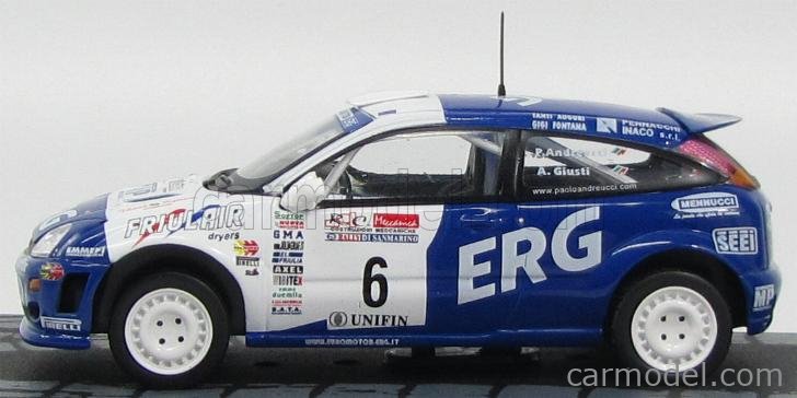 Ford Focus RS WRC P.Andreucci A.Giusti Rally San Marino 2001 1:43 Scale New 