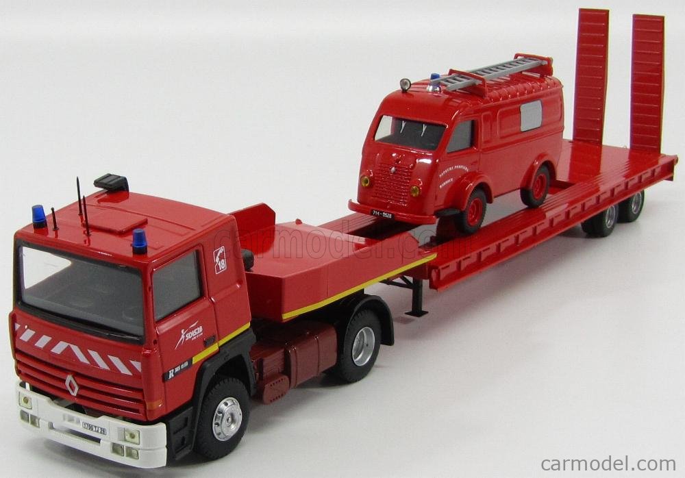 Dv11068 Camion Eligor 1/43 Renault R385 Semi Tautliner Tps Bouquerod 110054