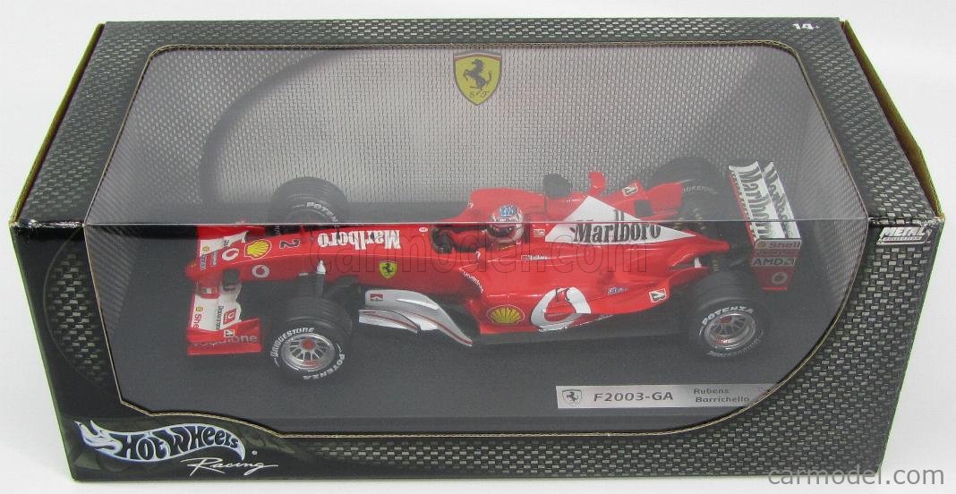 MATTEL HOT WHEELS B1024 Scale 1/18 | FERRARI F2003-GA N 2 SEASON 2003 ...