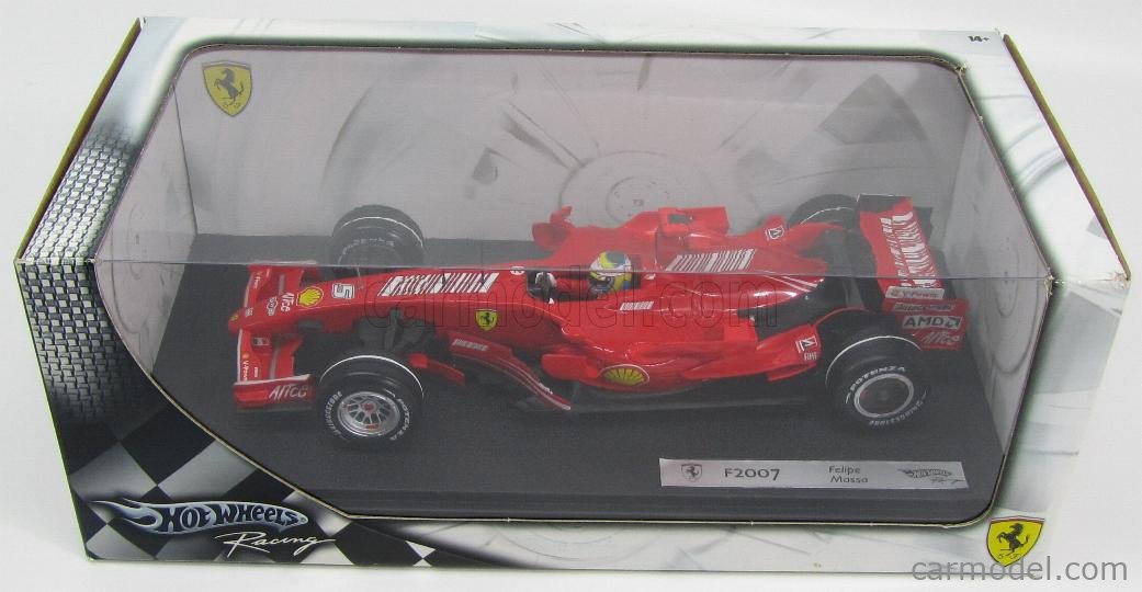 MATTEL HOT WHEELS K6630-D Scale 1/18 | FERRARI F1 F2007 N 5 SEASON 2007 ...