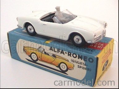 ミニカー Alfa Romeo Giulietta Spider Metosul 1/43 METOSUL 3 Масштаб 1/43 | ALFA ROMEO GIULIETTA SPIDER 1969 WHITE