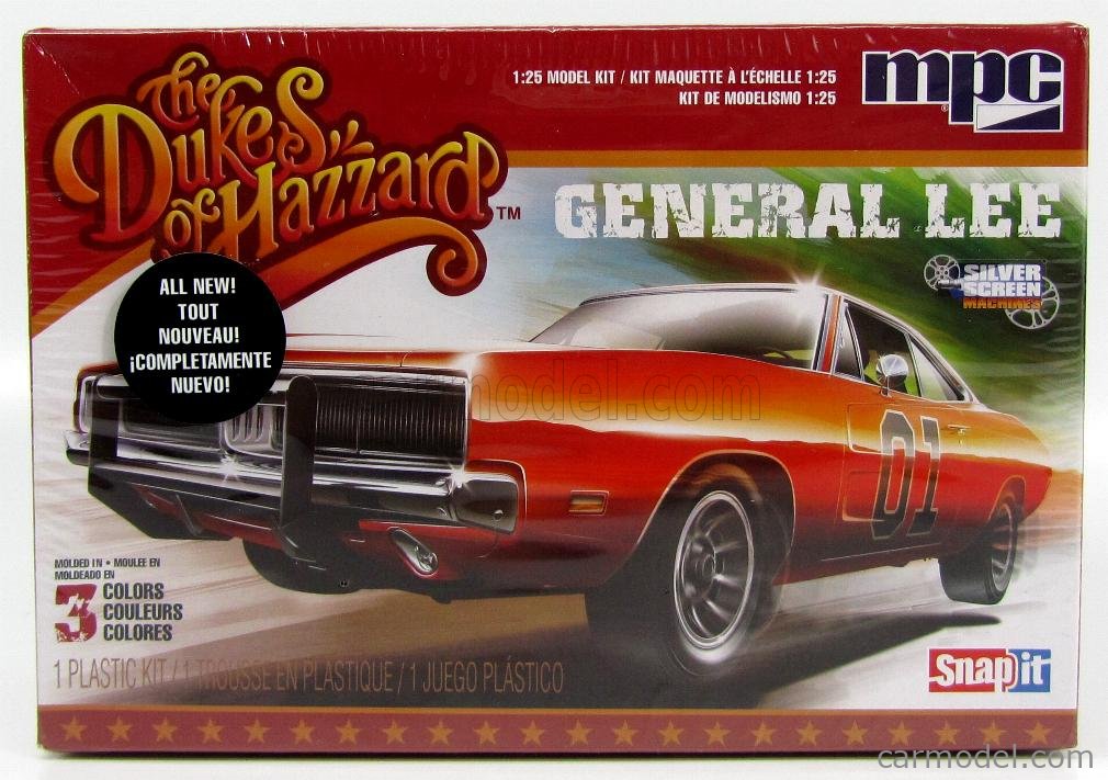 New MPC The Dukes of Hazzard General Lee DODGE CHARGER 1/25 Scale Model 