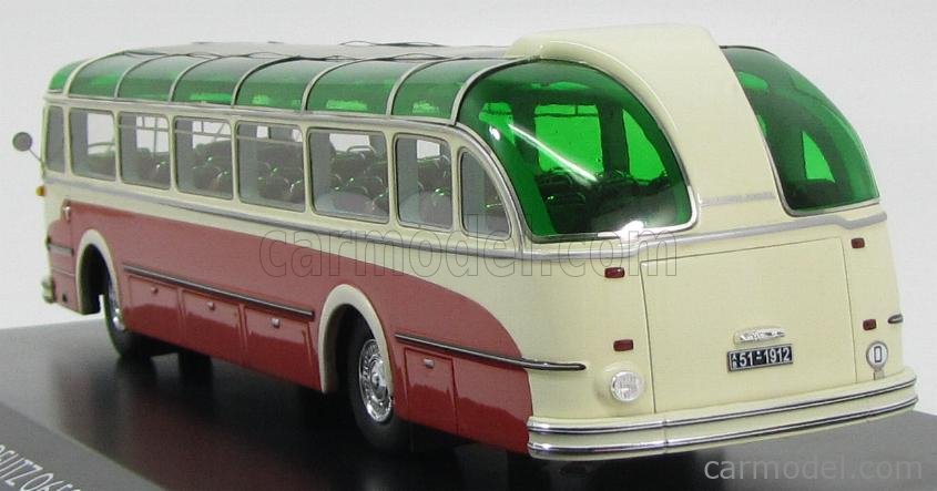 SCHUCO 08937 Scale 1/43 | MAGIRUS DEUTZ O6500 AUTOBUS 1954 GREEN IVORY RED