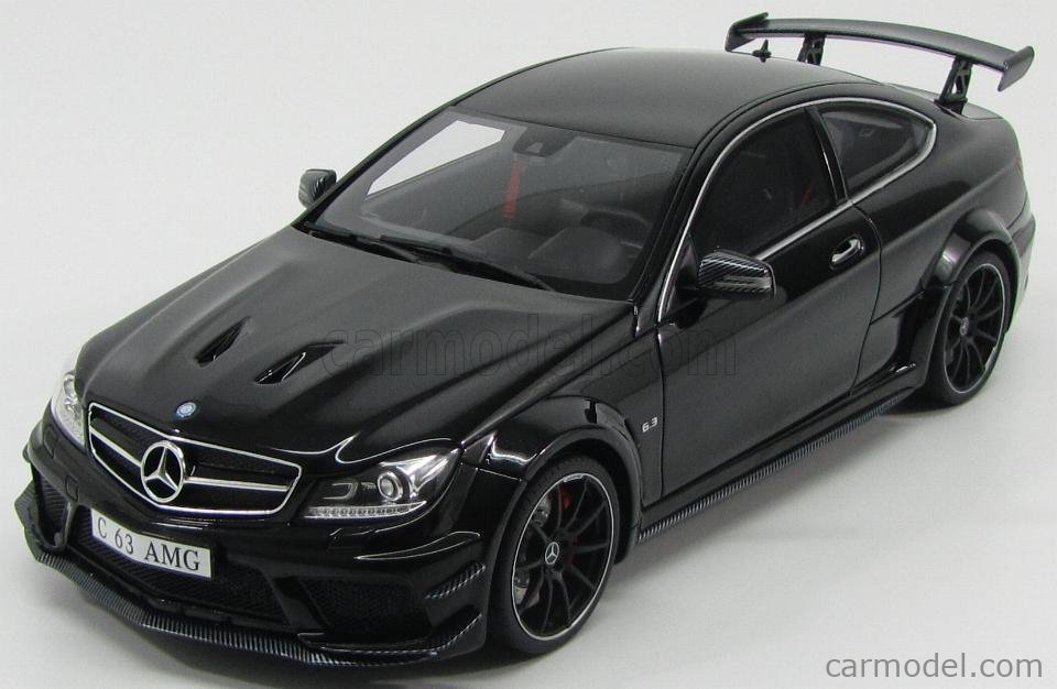 Gt Spirit Zm019 Echelle 1 18 Mercedes Benz C Class C63 Amg Coupe 14 Black Met