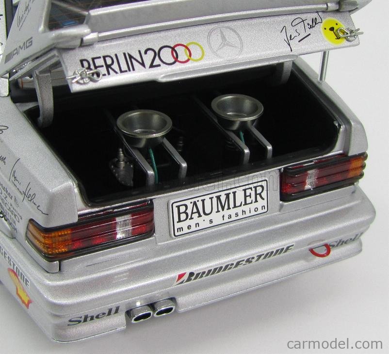 AUTOART 89231 Scale 1/18 | MERCEDES BENZ 190E 2.5 16V EVO2 BERLIN 2000 N 6  SEASON DTM 1992 K.ROSBERG SILVER