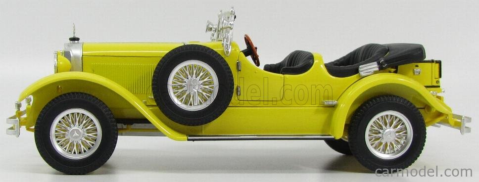 RICKO 32101 Scale 1/18 | MERCEDES BENZ 630K CABRIOLET 1927 YELLOW