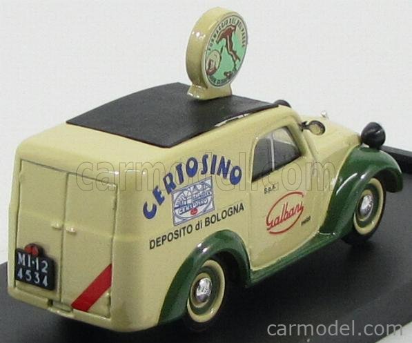 Brumm Fiat 500B Furgone Caffarel 1950 – Miniature 1/43 Collection Rue