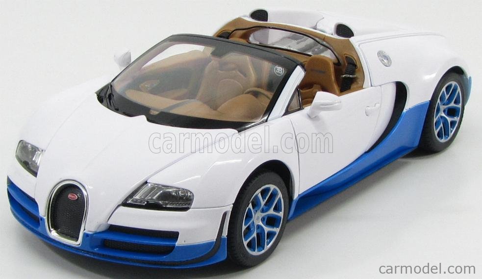blau 40MHz ferngesteuertes Auto Bugatti Veyron Grand Sport Vitesse 1:18 weiss