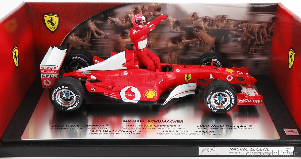 HOT WHEEL】Ferrari ミハエルシューマッハ ワールドチャンピオン-