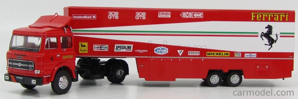 BRUMM TS01 Scale 1/43 | FERRARI 170 TRUCK CAR TRANSPORTER 1981