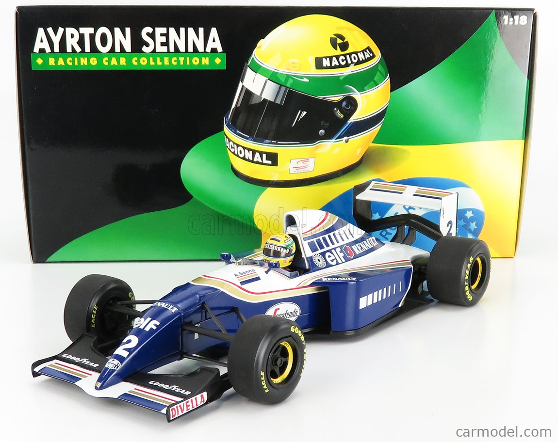 ミニカー　1/18 Williams FW16 1994 elf #2(ホワイト×ブルー) 「AYRTON SENNA RACING CAR COLLECTION」 [540941802] MINICHAMPS 540941802 Scale 1/18 | WILLIAMS F1 RENAULT ELF