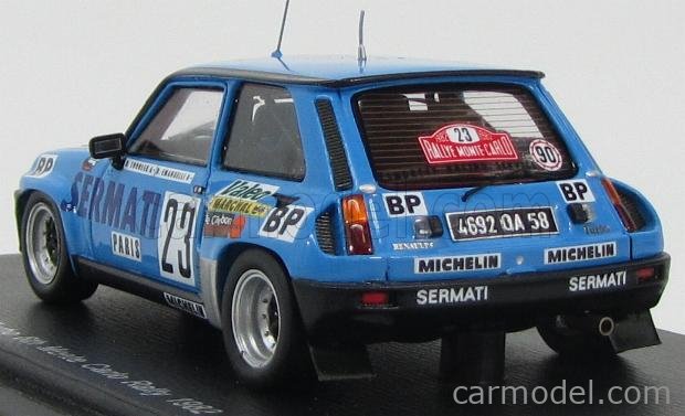 Spark S5566 1/43 RENAULT 11 TURBO #31 MONTE CARLO 1985 A