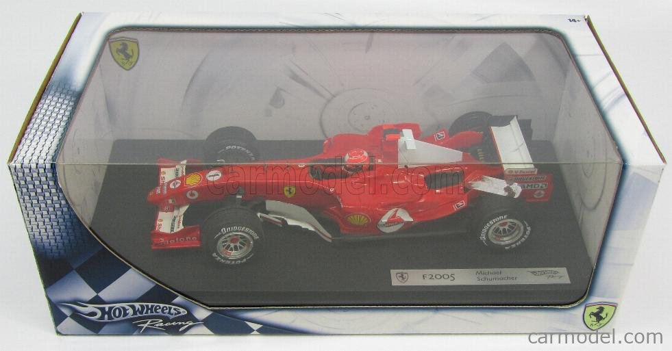 MATTEL HOT WHEELS G9727 Scale 1/18 | FERRARI F1 F2005 N 1 SEASON 2005 ...