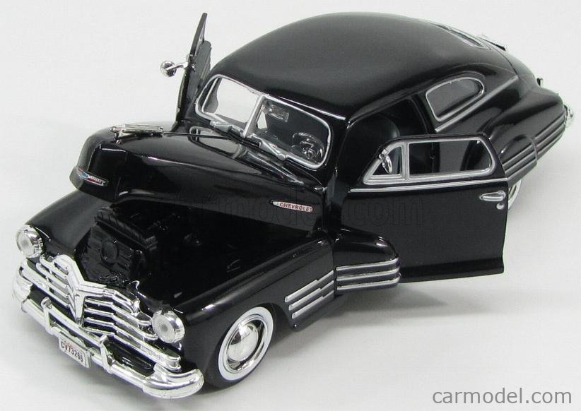 MOTOR-MAX 73266BK Scale 1/24 | CHEVROLET CHEVY AEROSEDAN FLEETLINE 1948 ...