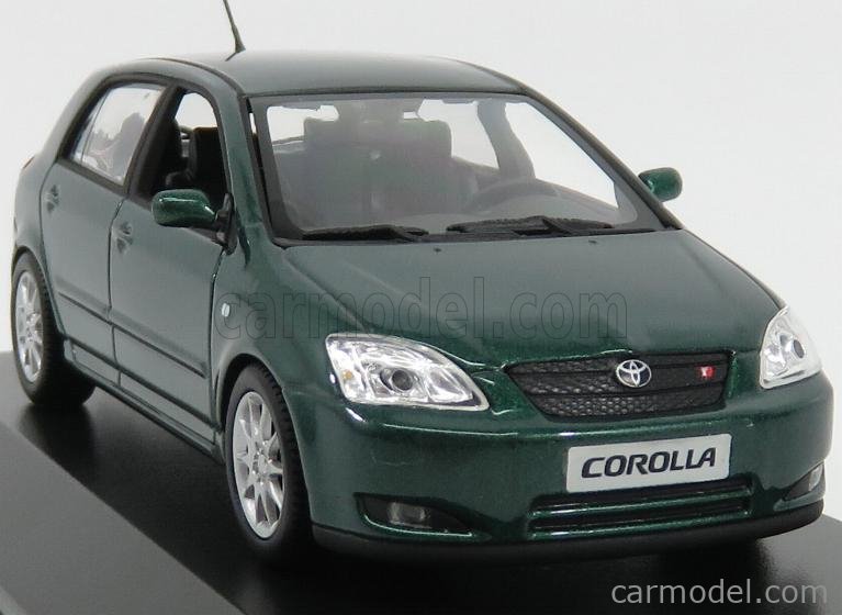 Miniature MINICHAMPS 1/43 Toyota Corolla 5 Portes 2001 – Verte – C4